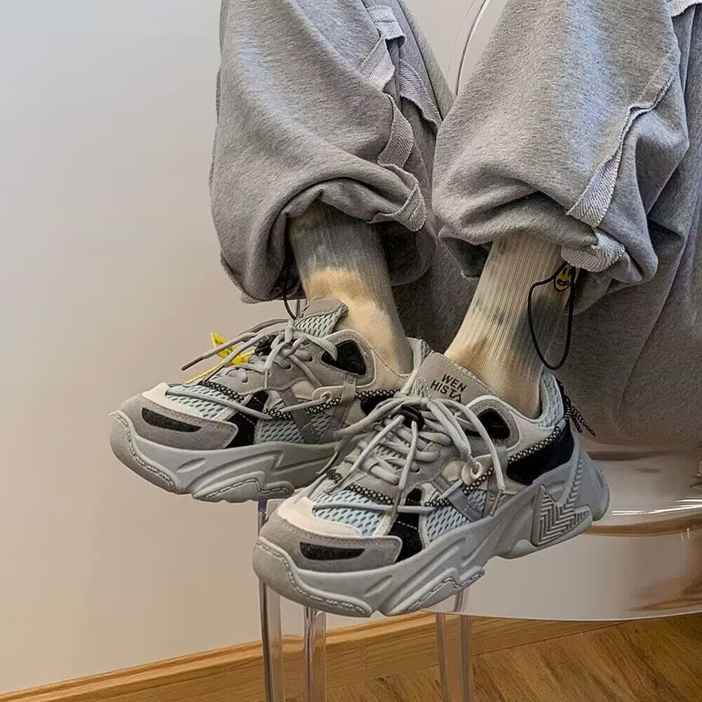 2024男鞋夏季ins新款潮鞋情侣老爹鞋男韩版运动休闲百搭板鞋男潮