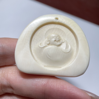 西藏牛骨灵骨小吊坠33mm 念珠吊坠锁骨链锁骨珠顶珠配珠配饰 1834