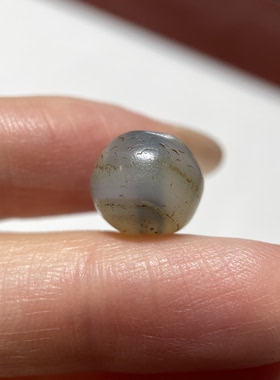百年润透老玛瑙单珠11mm 手串念珠星月紫檀diy配珠配饰老珠子1946