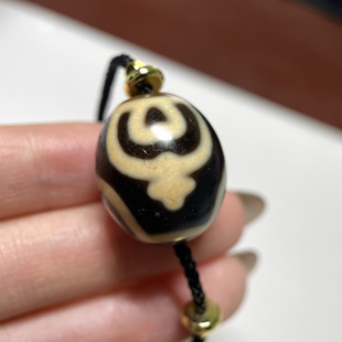 台湾张奎牙黄宝瓶天珠玛瑙17.8mm 锁骨链手串念珠顶珠主珠老珠111