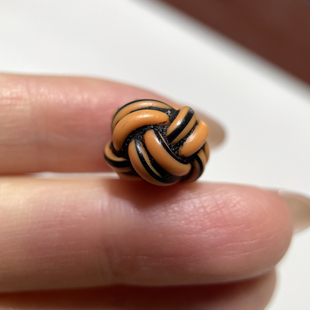 藏区老电线圈单珠12mm念珠手串大孔道藏传小元素配珠配饰老珠1046