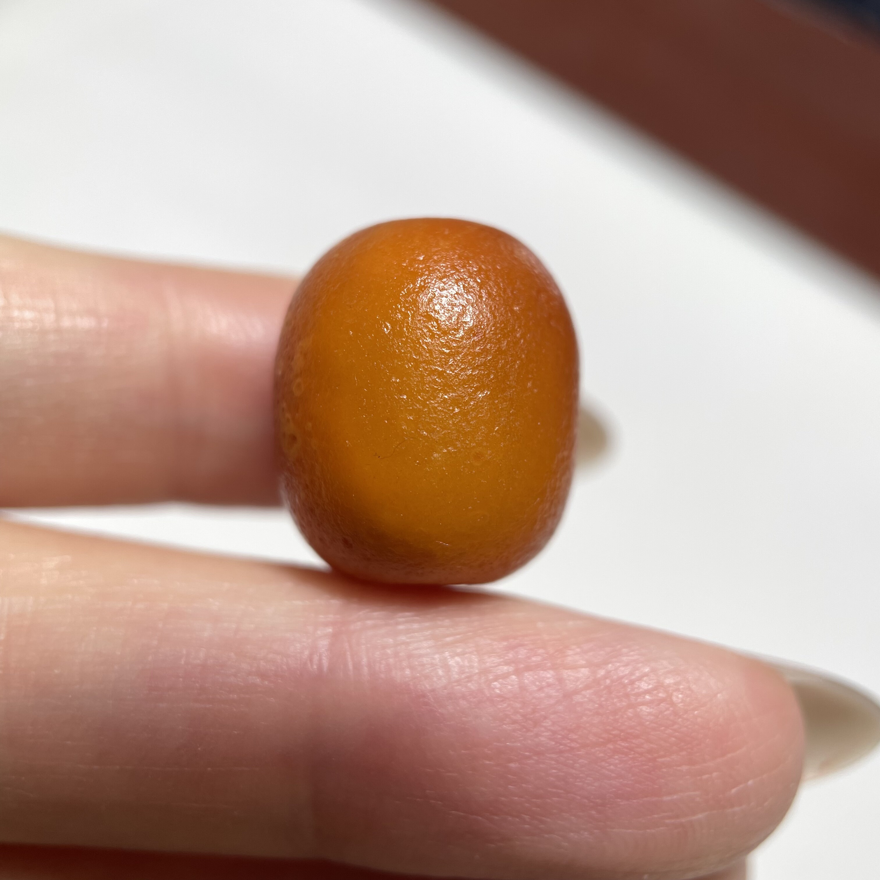 欧洲回流百年老蜜蜡枣珠橄榄珠17mm 念珠手串多宝diy配珠老珠1361