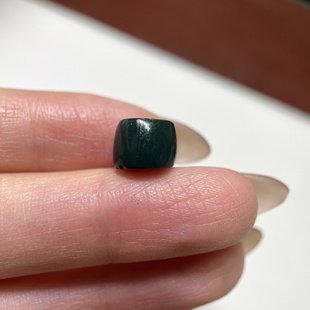 百年老鸡肝玛瑙剁珠直切桶珠9mm 念珠手串手链大孔道单珠老珠369