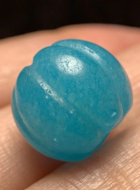 百年老天河石瓜珠14mm 念珠手串配珠配饰单珠散珠老珠子 1645