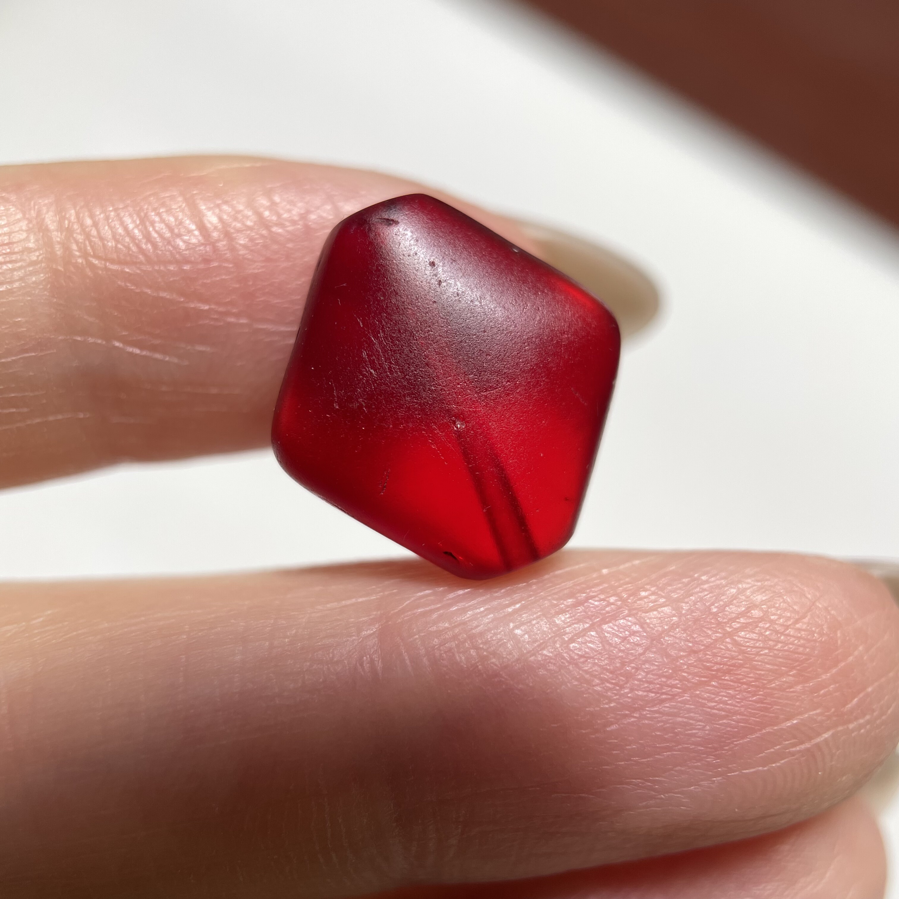 糖果色系润透宝老琉璃板珠小勒子15.5mm 配珠配饰diy老珠 1405