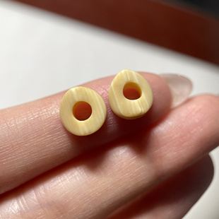 藏式白料器隔片隔珠一对8.5mm  念珠手串手链diy配珠配饰腰珠22