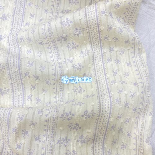 橘喵jumiao 全棉温柔小清新面料花朵手工diy碎花发圈薄款布料窗帘