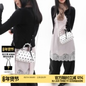 帕米尼 简着26SS 原创 星星挂饰白色波点波士顿包包斜挎小包包女