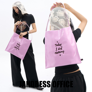 today did 简着25SS 系列 巴拿粉咖 nothing 单肩购物袋 原创