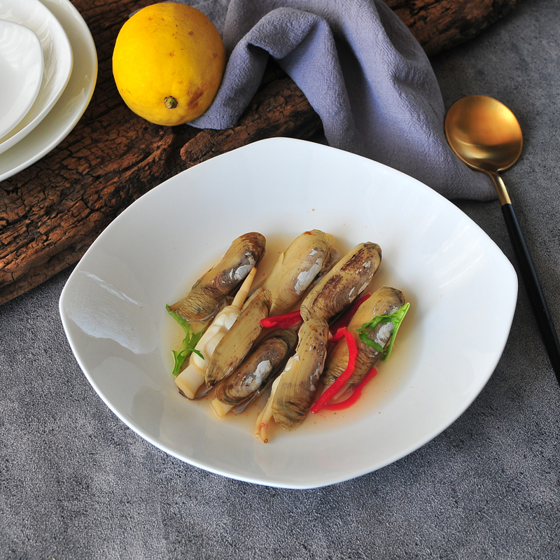 一级骨瓷方形深菜盘可微波炉