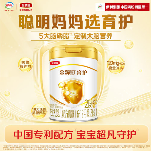 金领冠基础育护2段牛奶粉900g
