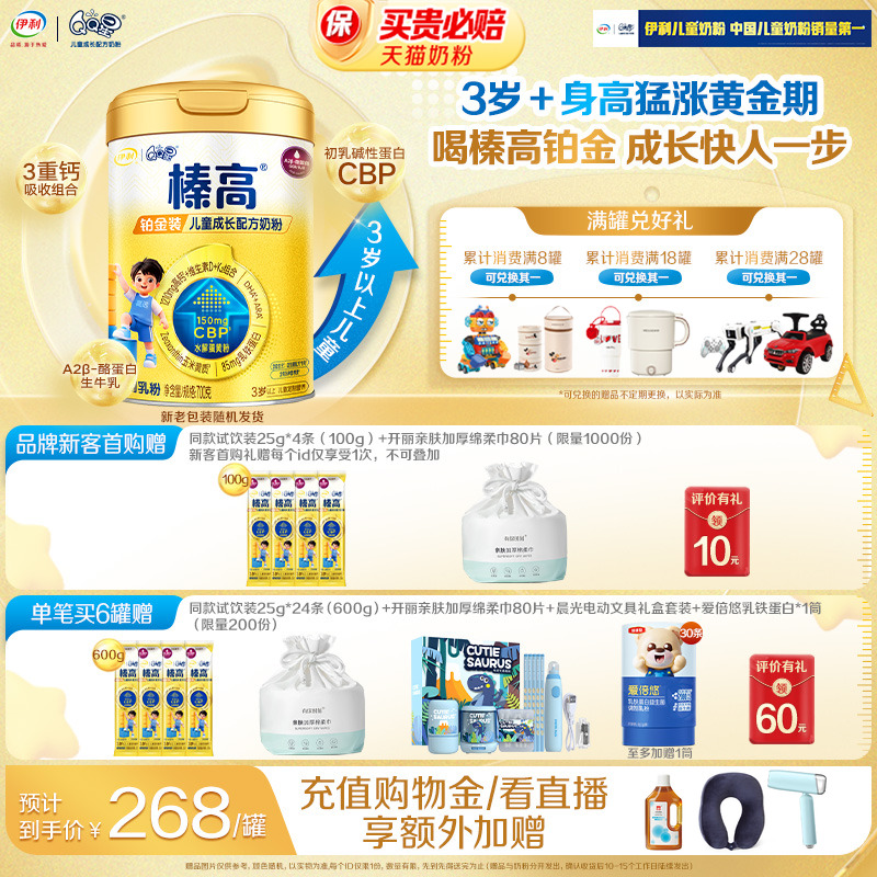 QQ黸߲װ43CBPͯ߸Ƴɳţ̷700g*1 248Ԫ