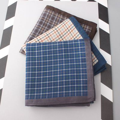 心晴全棉男士柔软吸汗手帕