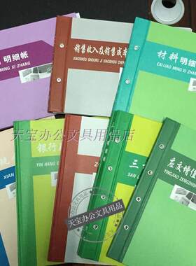 账本银行存款日记保管多栏