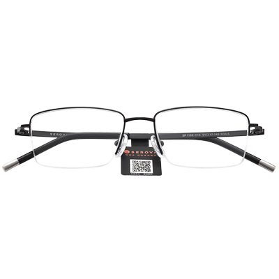 眼镜框施洛华半框钛架男士