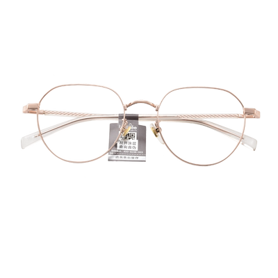 李维斯镜架经典圆框男女同款合金