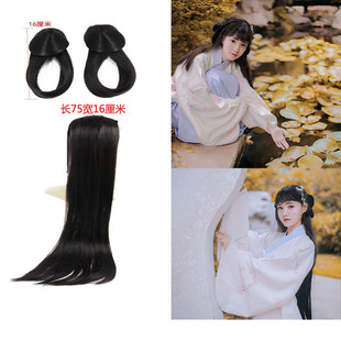 古装假发花千骨发包辫子组合搭配汉服COS小骨同款发髻小清新组合