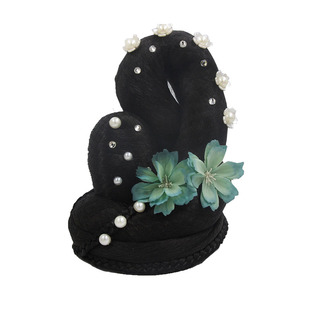 古典舞新款醉清波头饰流光舞蹈头饰艺考独舞扇子团扇舞百搭假发饰