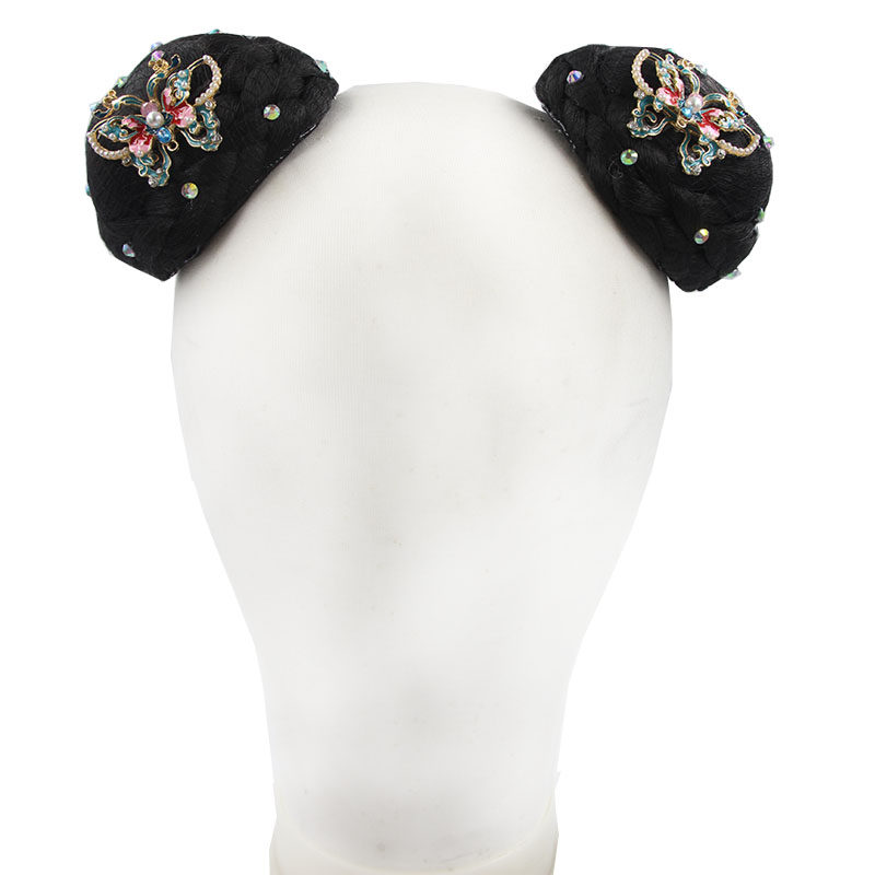 儿童古典舞舞蹈汉服古装表演演出古风发髻假发头饰盘发发包造型,美发护发/假发,演出假发,淘宝优惠券,粉丝福利购,淘宝优惠卷