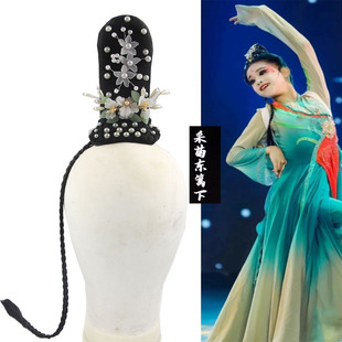 古典舞蹈头饰独舞艺考剧目采菊东篱下同款发包中国风舞台表演发饰