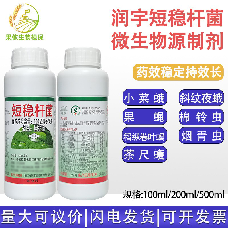 短稳杆菌杨梅果蝇斜纹夜蛾杀虫剂