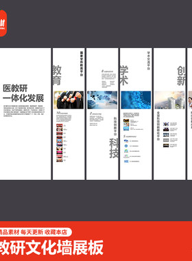 医教研一体化发展文化墙教育科技学术创新成果简介背景墙照片墙