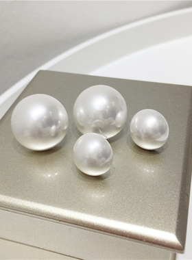 法式复古简约温柔气质人造珍珠半圆形耳钉耳坠名媛风配饰品新款潮