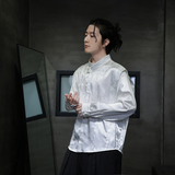 新中式潮风立领竹叶缎面盘扣休闲衬衫男女衬衣上衣 C526 P75,男装衬衫,钱塘788(原4013),钱塘大厦 新中式潮风立领竹叶缎面盘扣休闲衬衫男女衬衣上衣 C526 P75,男装衬衫,钱塘788(原4013),钱塘大厦