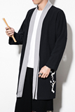 风秋季复古中长开衫外套男中式禅服汉服披风风衣男JK617P85，男装风衣，钱塘788(原4013)