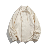 秋装新中式潮风潮流苏盘扣唐装宽松长袖衬衫男女外套C516P65，男装衬衫，钱塘788(原4013)