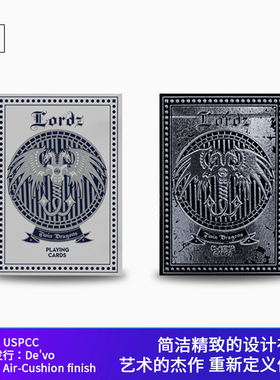 培根扑克 De'vo 双生龙 Lordz 洛兹 进口烫金花切魔术收藏纸牌