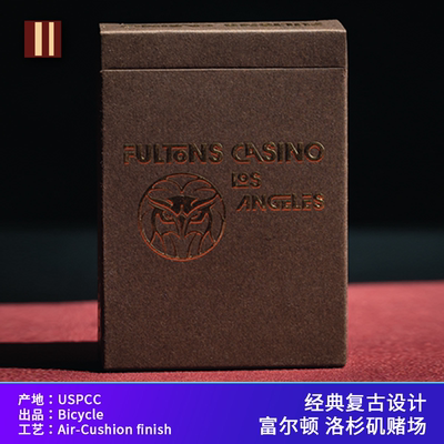 培根扑克牌 Fulton 富尔顿 Los Angeles 洛杉矶赌场 进口花切魔术