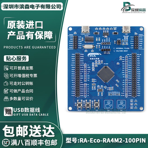 开发板RA-Eco-RA4M2-100PIN