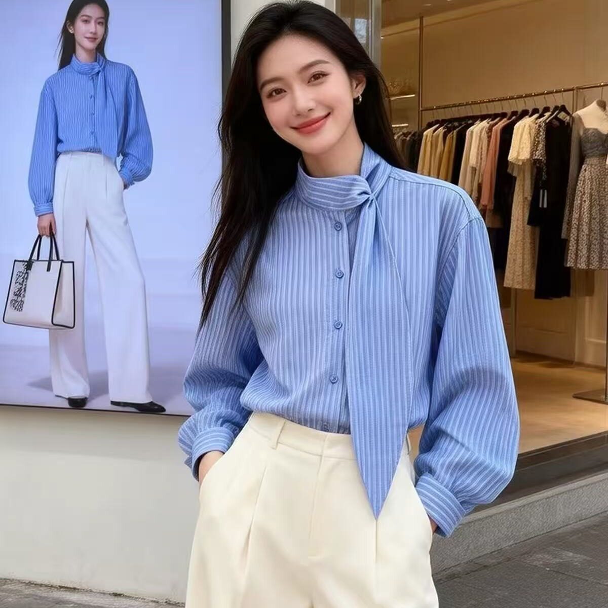 漂亮女款好看新款独特女装高级感2026年高档别致时尚女士上衣