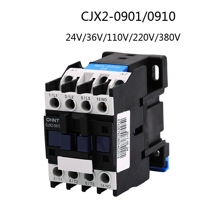 正泰 三极交流接触器 cjx2-0901 220v 380v 110v 36v 24v