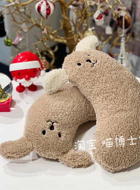 秋冬宠物狗枕头猫咪U型睡眠抱枕