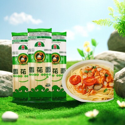 内蒙古河套牌雪花250g挂面面条