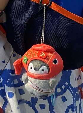 日系毛绒锦鲤企鹅挂件