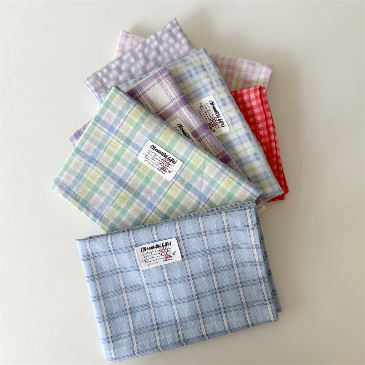 格子系列餐垫餐巾拍照道具装饰