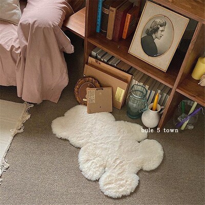 ins风同款仿兔毛柔软熊熊地毯