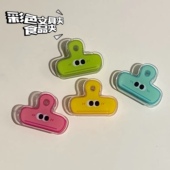 小红书同款 原创透明文具夹亚克力收纳夹子可爱学生长尾夹文件夹