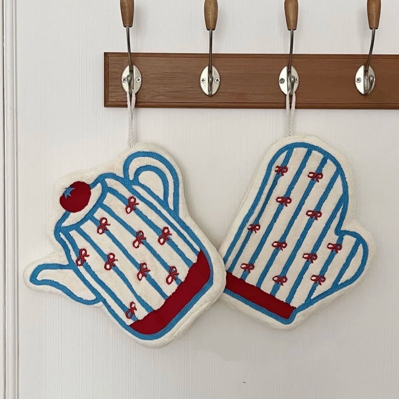 ins风手套水壶擦手巾可爱卡通珊瑚绒挂式厨房卫生吸水小毛巾装饰,家庭/个人清洁工具,厨房擦手巾,淘宝优惠券,粉丝福利购,淘宝优惠卷