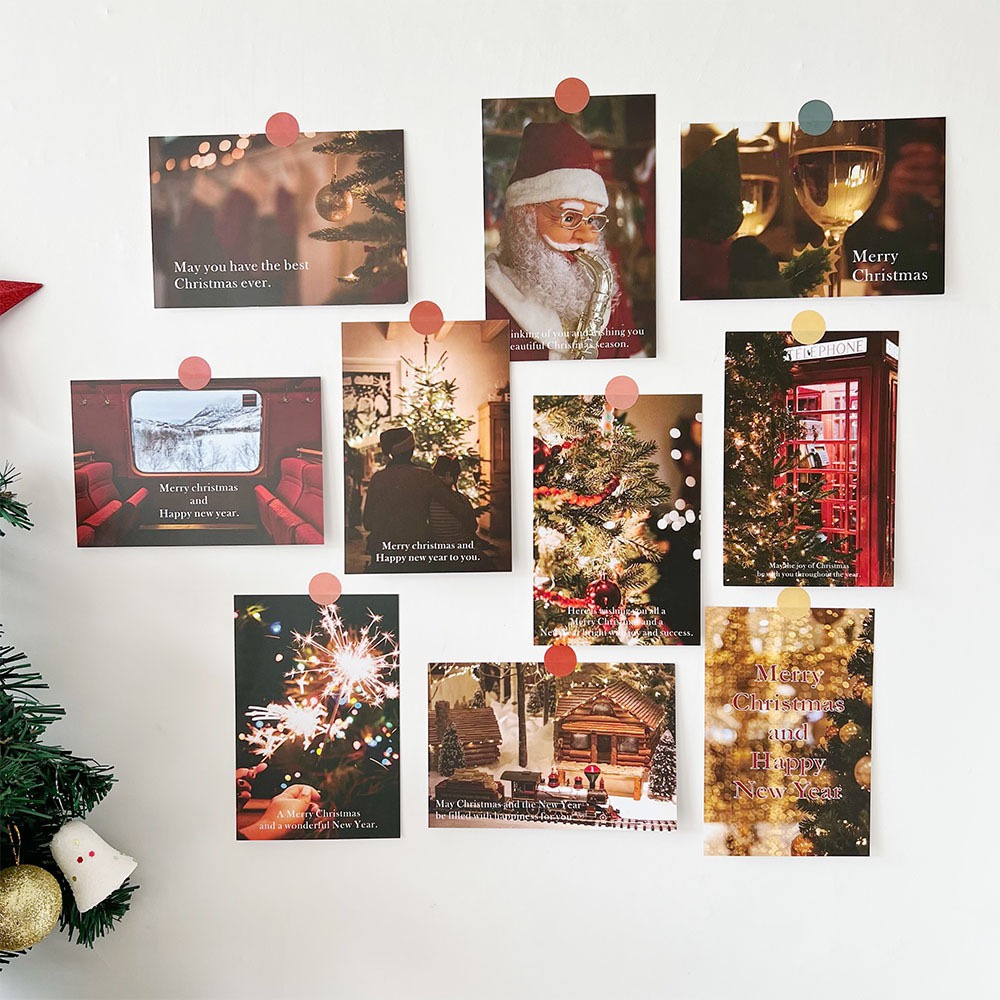 圣诞氛围节日卡片墙贴装饰拍照