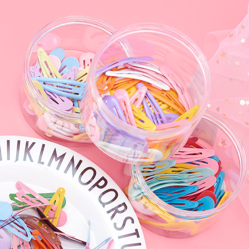 诺诺爱少女心 罐装彩色发夹刘海小发卡 韩国糖果色bb夹子少女发饰