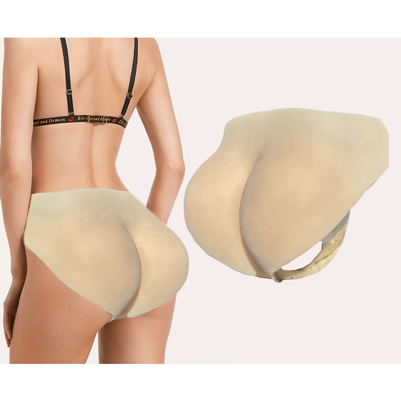 假屁股提臀内裤自然款硅胶女无痕仿真蜜桃翘臀垫丰臀神器滑雪护臀