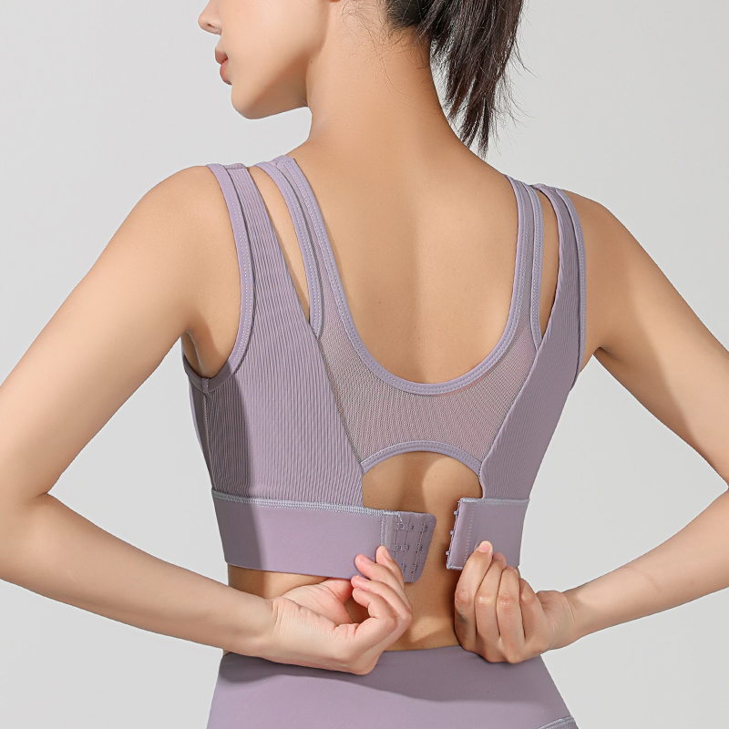 前拉链运动文胸苾美防震