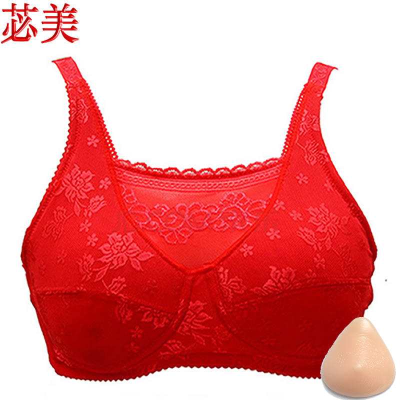 苾美二合一硅胶假乳房义乳文胸裹胸 术后 自然形义乳8103