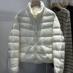 欧货轻薄新款立领短款羽绒服女秋冬宽松保暖休闲百搭上衣鸭绒外套