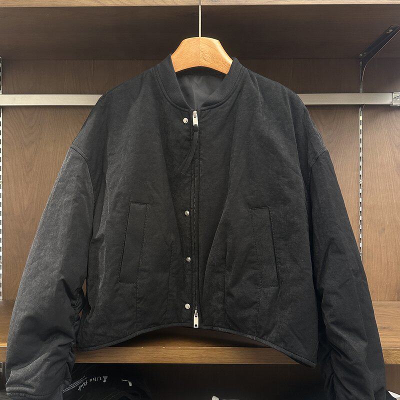 秋冬棒球领飞行员棉服女拉链按扣短款外套宽松潮流新款女装上衣女