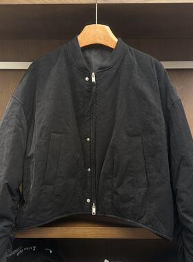 秋冬棒球领飞行员棉服女拉链按扣短款外套宽松潮流新款女装上衣女